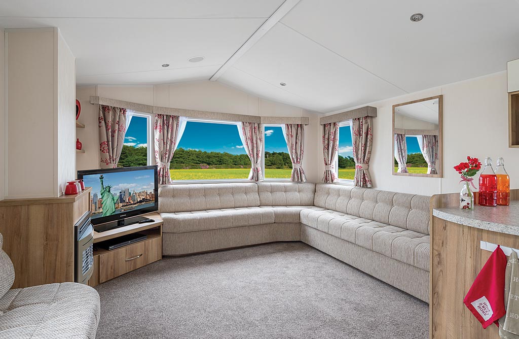 Super deluxe 2 bedroom family caravan Cornwall Tehidy Holiday Park