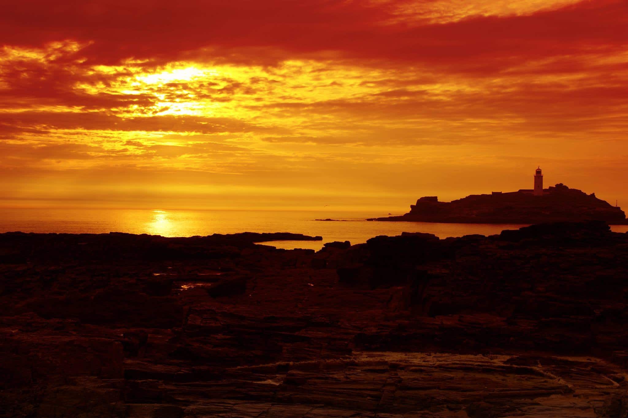Another Cornish sunset at Godrevy Tehidy Holiday Park