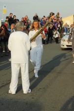 passing the flame on between runners